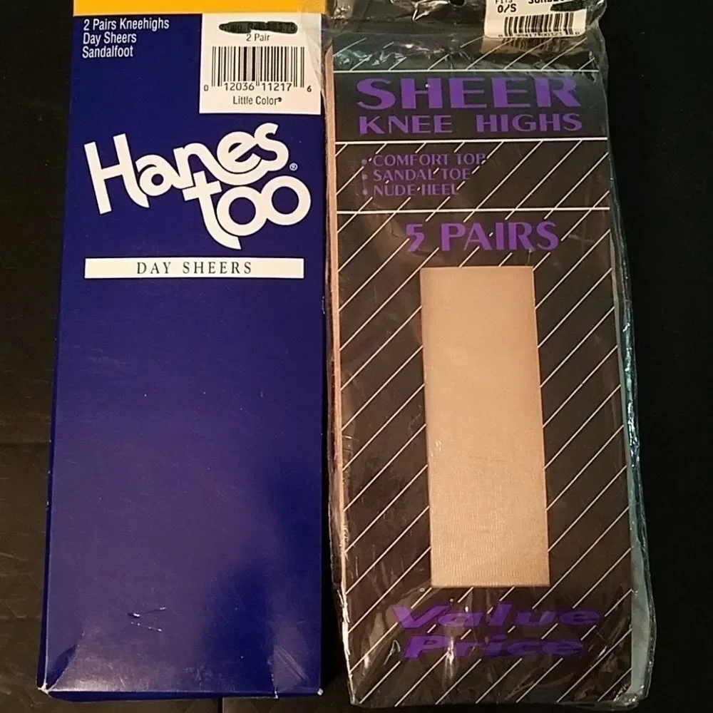 Hanes Women's Knee High Stockings Lot Size Small – Hosiery Nylons